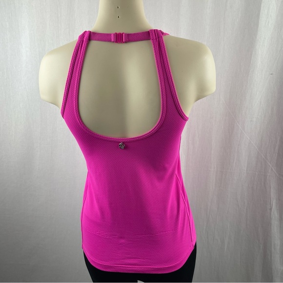 Lorna Jane Hot Pink High Neckline and Large Open Keyhole Back S - Picture 2 of 8